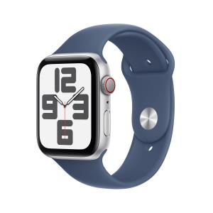 Watch Se Gps + Cellular 44mm Silver Aluminium Case With Denim Sport Band - M/l