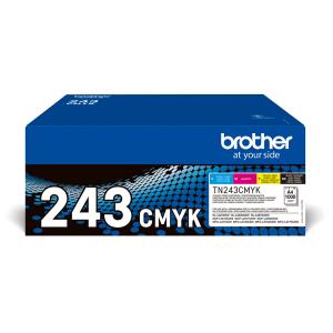 Toner Cartridge - Tn243cmyk - Value Pack - 1000 Pages - Cyan / Magenta / Yellow / Black