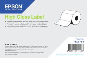 High Gloss Label Die-cut Roll 102mm X 51mm 2310 Labels