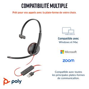 Headset Blackwire 3210 - Monaural - USB-c bulk