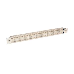 TRIPP LITE 48-Port 1U Rack-Mount STP Shielded CAT6a Feedthrough Patch Panel RJ45 Ethernet
