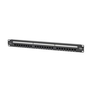 TRIPP LITE CAT6 24-Port Patch Panel - PoE+ Compliant, 110/Krone, 568A/B, RJ45 Ethernet, 1U Rack-Mount, TAA