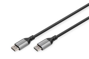 DP tp DP Connection cable 8K 60Hz DP 1.4 Alu Housing Black 1m