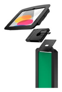 Bundle / BrandMe Floor Stand + Space Enclosure + Plus Hub VESA Box for iPad Pro 12.9in (3rd - 6th gen) - Black